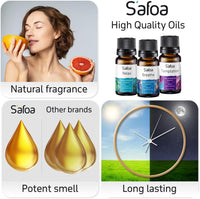 Top 6 Essential Oils Blends Set for Diffusers - Aromatherapy Oils Scents for Home & Office, Perfect for Tension Relief, Relaxation, Breath and Good Dreams Mood Boost Wellness Essential Oil Kit for SPA