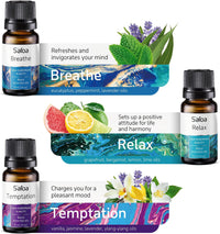 Top 6 Essential Oils Blends Set for Diffusers - Aromatherapy Oils Scents for Home & Office, Perfect for Tension Relief, Relaxation, Breath and Good Dreams Mood Boost Wellness Essential Oil Kit for SPA